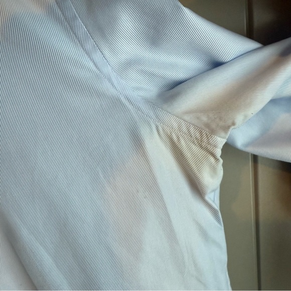 EMANUEL BERG Modern Fit Shirt Mens M 15 3/4 40 Blue Solid Dress Shirt Poland - Picture 8 of 9